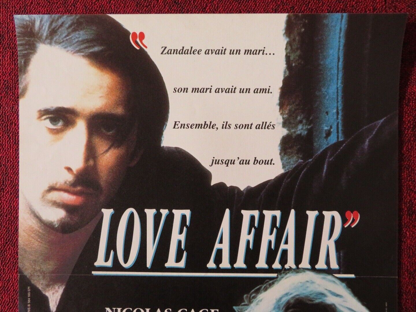 ZANDALEE FRENCH (15"x 21") POSTER NICOLAS CAGE ERIKA ANDERSON 1991 Movie posters