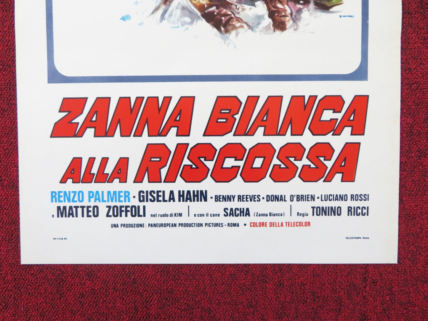 ZANNA BIANCA ALLA RISCOSSA ITALIAN LOCANDINA POSTER HENRY SILVA M. MERLI 1975 Rendezvous Cinema Movie posters