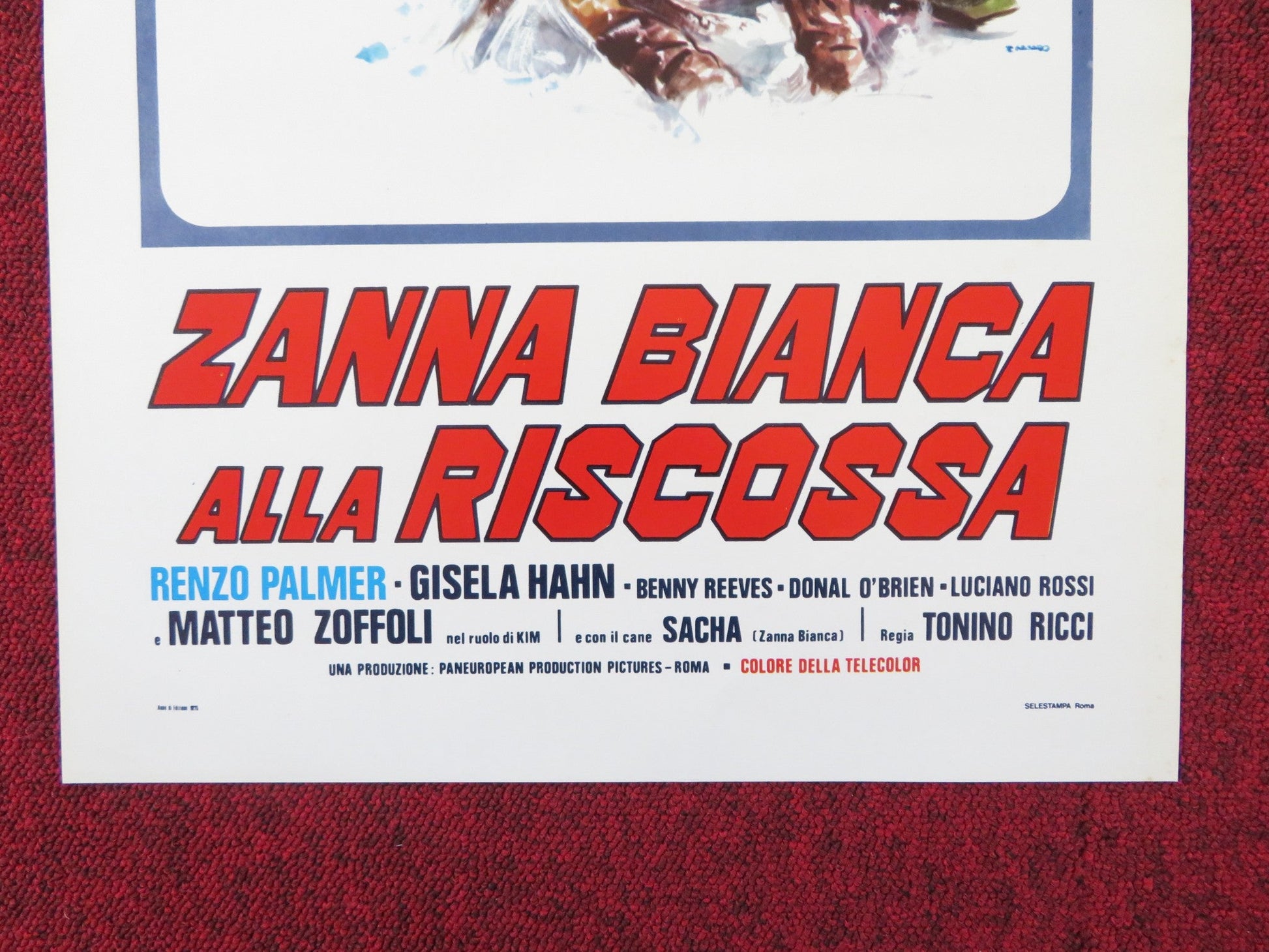 ZANNA BIANCA ALLA RISCOSSA ITALIAN LOCANDINA POSTER HENRY SILVA M. MERLI 1975 Rendezvous Cinema Movie posters