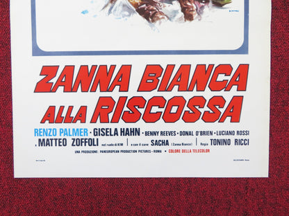 ZANNA BIANCA ALLA RISCOSSA ITALIAN LOCANDINA POSTER HENRY SILVA M. MERLI 1975 Rendezvous Cinema Movie posters