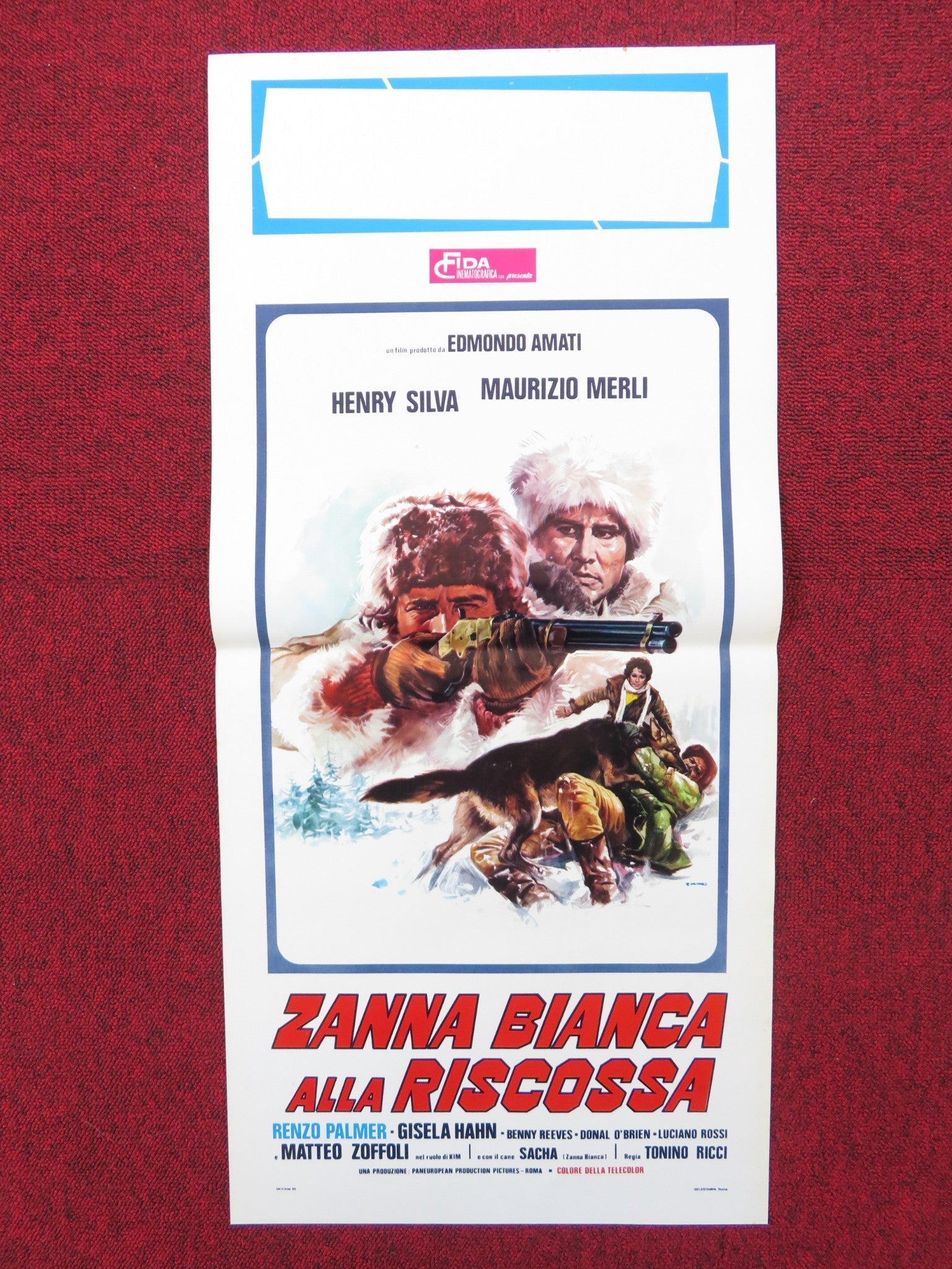 ZANNA BIANCA ALLA RISCOSSA ITALIAN LOCANDINA POSTER HENRY SILVA M. MERLI 1975 Rendezvous Cinema Movie posters