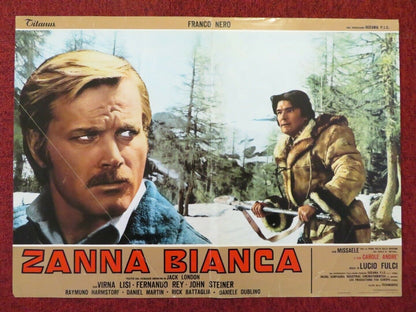 ZANNA BIANCA / WHITE FANG - B ITALIAN FOTOBUSTA POSTER LUCIO FULCI FRANCO NERO Movie posters