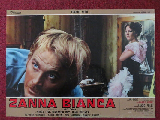 ZANNA BIANCA / WHITE FANG - D ITALIAN FOTOBUSTA POSTER LUCIO FULCI FRANCO NERO Movie posters
