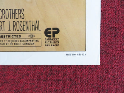 ZAPPED! FOLDED US ONE SHEET POSTER SCOTT BAIO WILLIE AAMES 1982 Rendezvous Cinema Movie posters