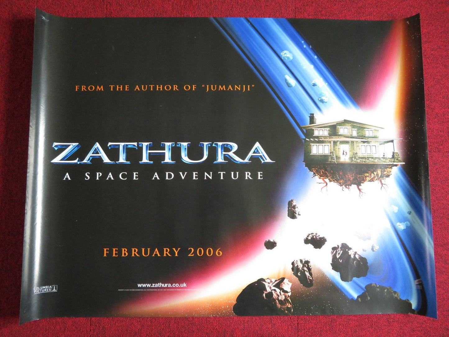 ZATHURA: A SPACE ADVENTURE UK QUAD (30"x 40") ROLLED POSTER JONAH BOBO 2005 Rendezvous Cinema Movie posters