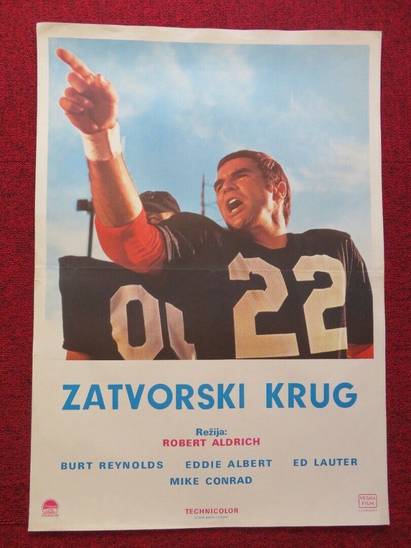 ZATVORSKI KRUG/ The Longest Yard YUGOSLAVIAN (19.5"x 27.5") POSTER 1974 Movie posters