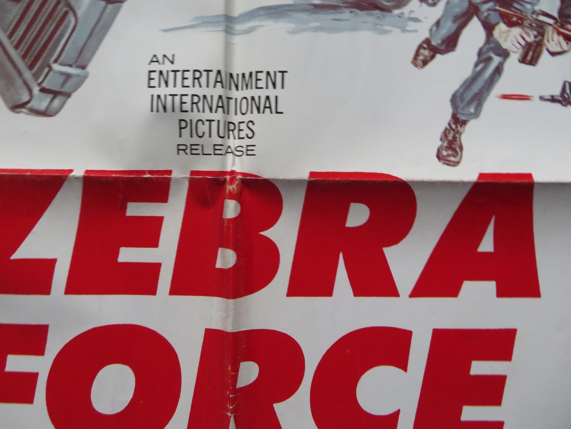 ZEBRA FORCE FOLDED US ONE SHEET POSTER MIKE LANE RICHARD X. SLATTERY 1976 Rendezvous Cinema Movie posters