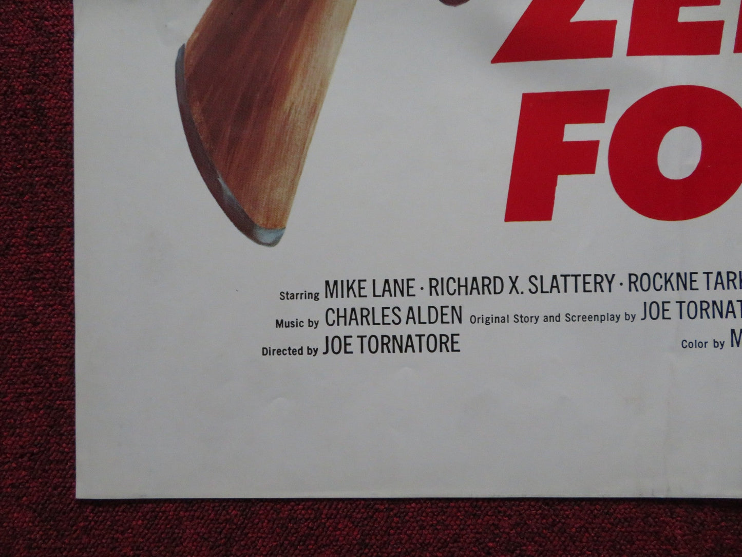 ZEBRA FORCE FOLDED US ONE SHEET POSTER MIKE LANE RICHARD X. SLATTERY 1976 Rendezvous Cinema Movie posters