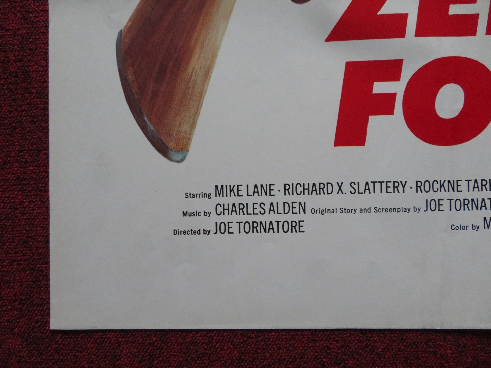 ZEBRA FORCE FOLDED US ONE SHEET POSTER MIKE LANE RICHARD X. SLATTERY 1976 Rendezvous Cinema Movie posters