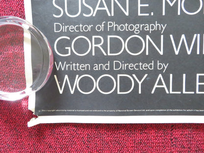 ZELIG UK QUAD (30"x 40") ROLLED POSTER WOODY ALLEN MIA FARROW 1983 Rendezvous Cinema Movie posters