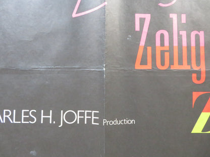ZELIG UK QUAD (30"x 40") ROLLED POSTER WOODY ALLEN MIA FARROW 1983 Rendezvous Cinema Movie posters