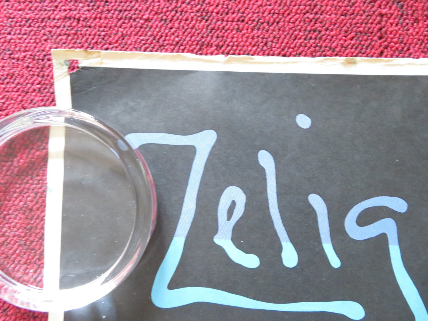 ZELIG UK QUAD (30"x 40") ROLLED POSTER WOODY ALLEN MIA FARROW 1983 Rendezvous Cinema Movie posters