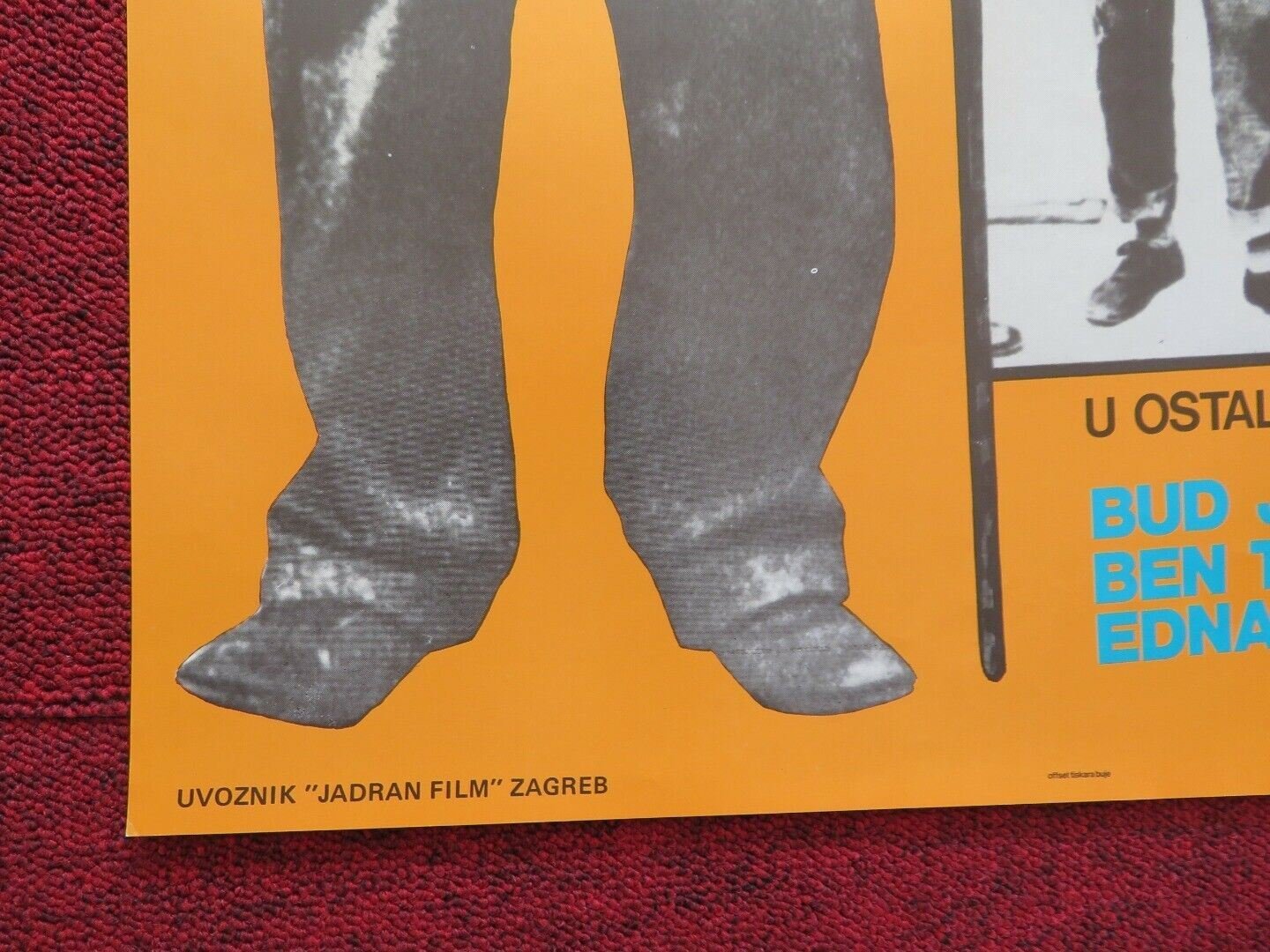 ZELJEZNI SAMPION / THE CHAMPION YUGOSLAVIAN (19.5"x 27") POSTER CHARLIE CHAPLIN Movie posters