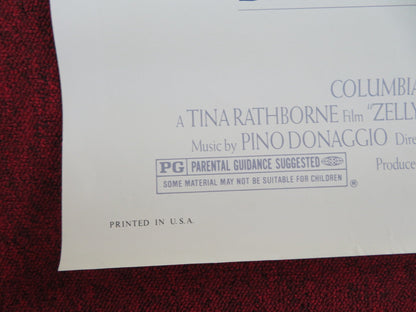 ZELLY & ME FOLDED US ONE SHEET POSTER ISABELLA ROSSELLINI DAVID LYNCH 1988 Rendezvous Cinema Movie posters