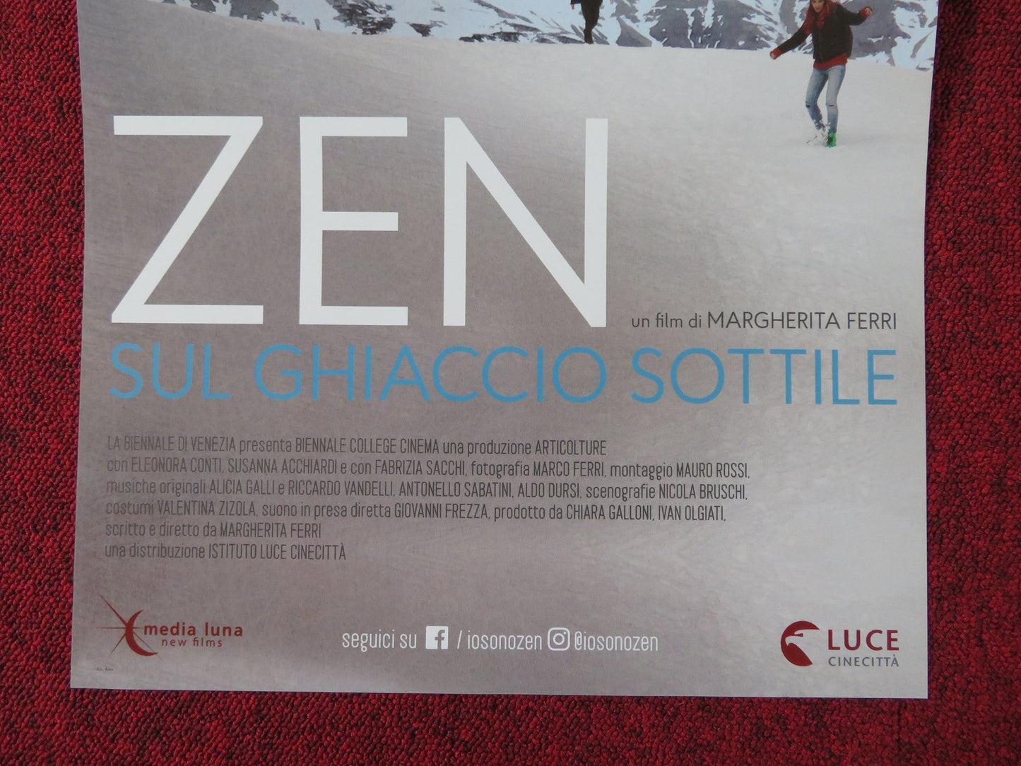 ZEN SUL GHIACCIO SOTTILE ITALIAN LOCANDINA POSTER ELEONORA CONTI 2018 Rendezvous Cinema Movie posters