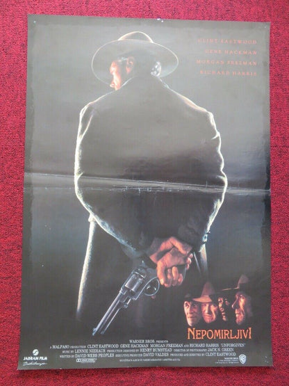 ZEPOMIRLJIVL / Unforgiven YUGOSLAVIAN (17.5"x 24.5") POSTER CLINT EASTWOOD 1992 Movie posters