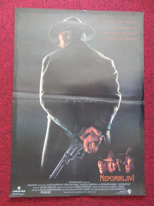 ZEPOMIRLJIVL / Unforgiven YUGOSLAVIAN (17.5"x 24.5") POSTER CLINT EASTWOOD 1992 Movie posters