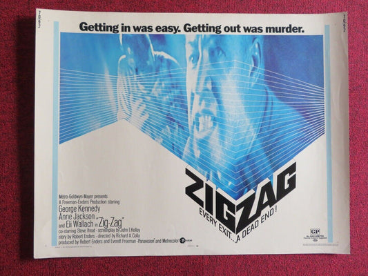ZIG ZAG US HALF SHEET (22"x 28") POSTER GEORGE KENNEDY ANNE JACKSON 1970 Movie posters