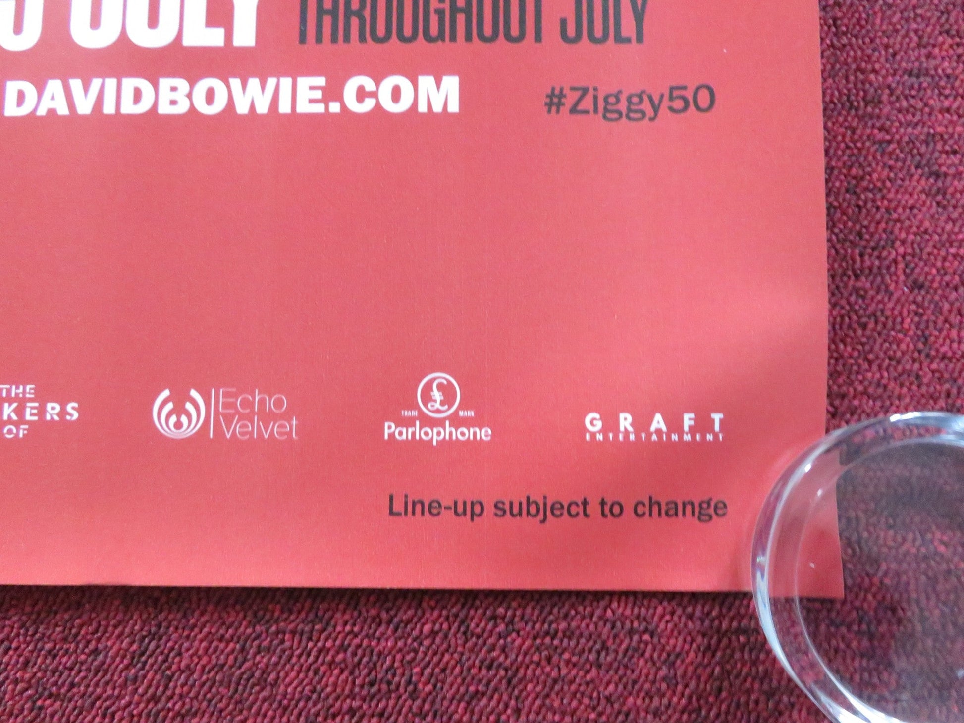 ZIGGY STARDUST AND THE SPIDERS FROM MARS UK QUAD (30"x 40") ROLLED POSTER R2023 Rendezvous Cinema Movie posters