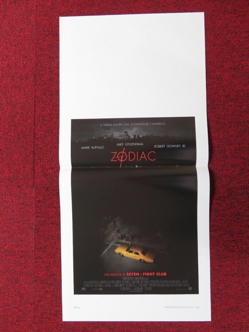 ZODIAC ITALIAN LOCANDINA (27.5"x13") POSTER J GYLLENHAAL R DOWNEY JR 2007 Movie posters