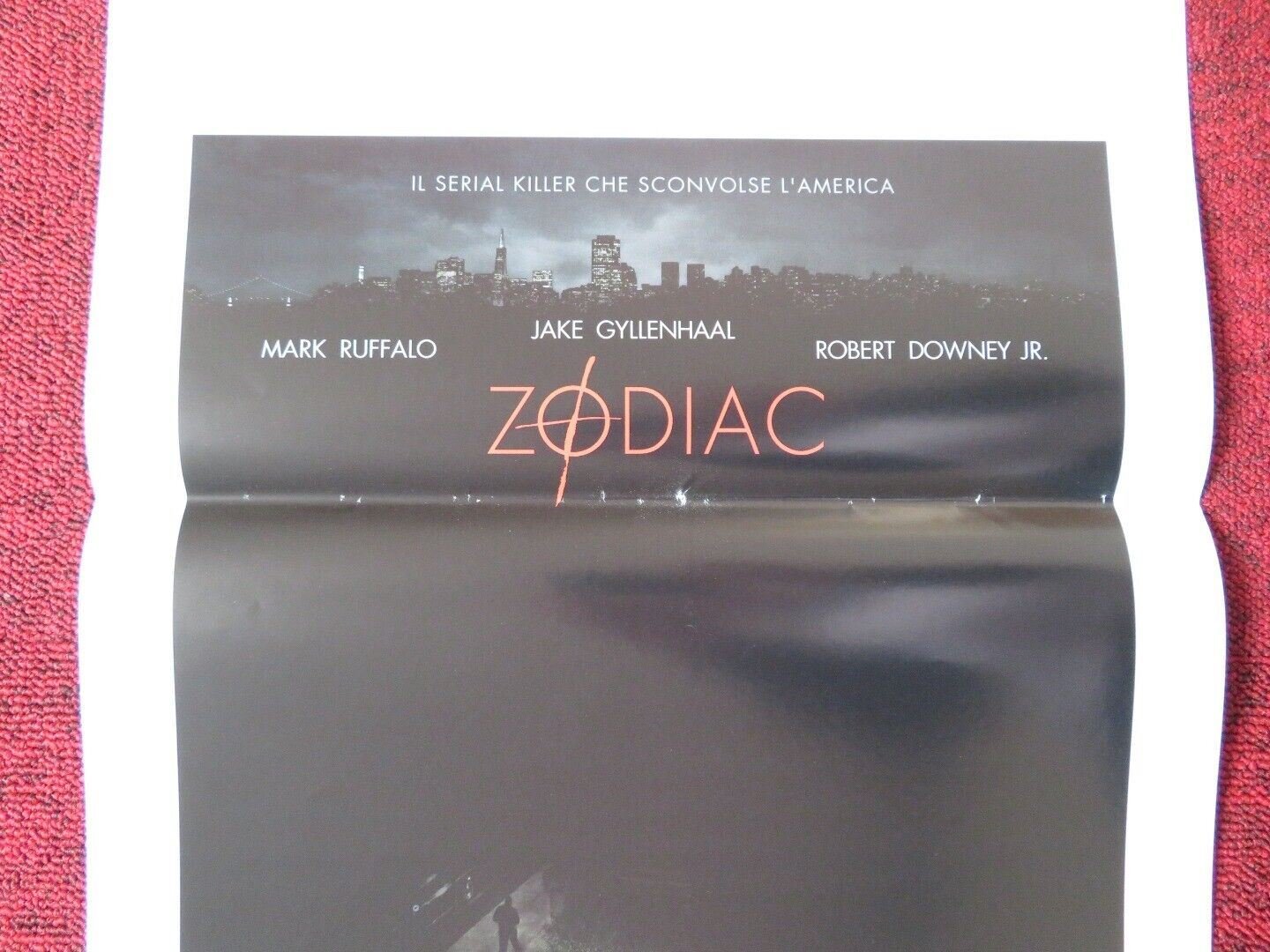 ZODIAC ITALIAN LOCANDINA (27.5"x13") POSTER J GYLLENHAAL R DOWNEY JR 2007 Movie posters