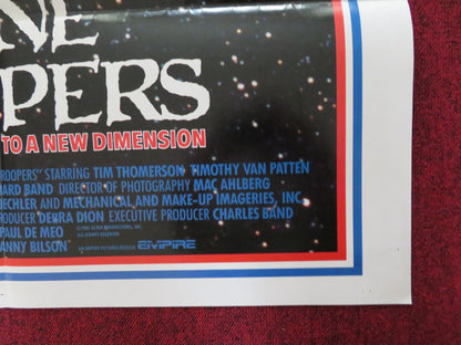 ZONE TROOPERS FOLDED US ONE SHEET POSTER TIM THOMERSON TIMOTHY VAN PATTEN 1985 Rendezvous Cinema Movie posters