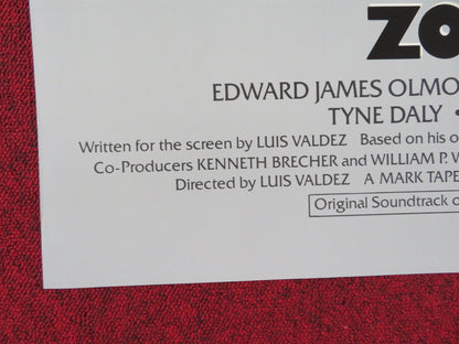 ZOOT SUIT FOLDED US ONE SHEET POSTER DANIEL VALDEZ EDWARD JAMES OLMOS 1981 Rendezvous Cinema Movie posters