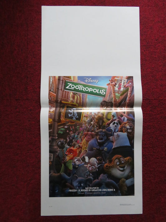ZOOTROPOLIS ITALIAN LOCANDINA POSTER DISNEY JASON BATEMAN 2016 Rendezvous Cinema Movie posters