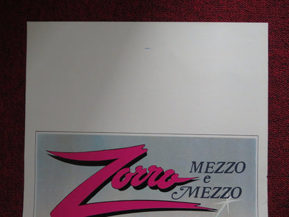 ZORRO: THE GAY BLADE ITALIAN LOCANDINA POSTER GEORGE HAMILTON L. HUTTON 1981 Rendezvous Cinema Movie posters