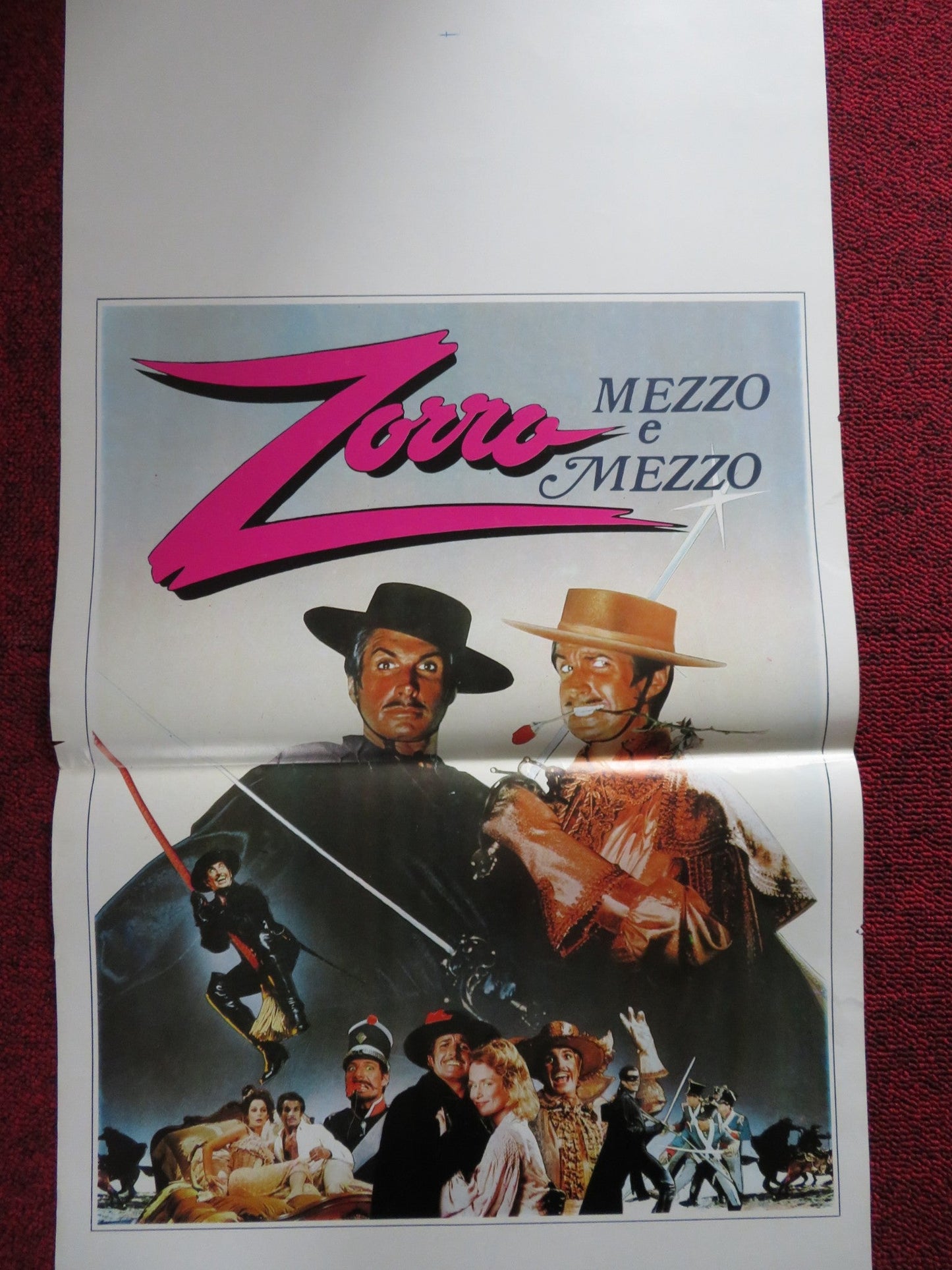 ZORRO: THE GAY BLADE ITALIAN LOCANDINA POSTER GEORGE HAMILTON L. HUTTON 1981 Rendezvous Cinema Movie posters