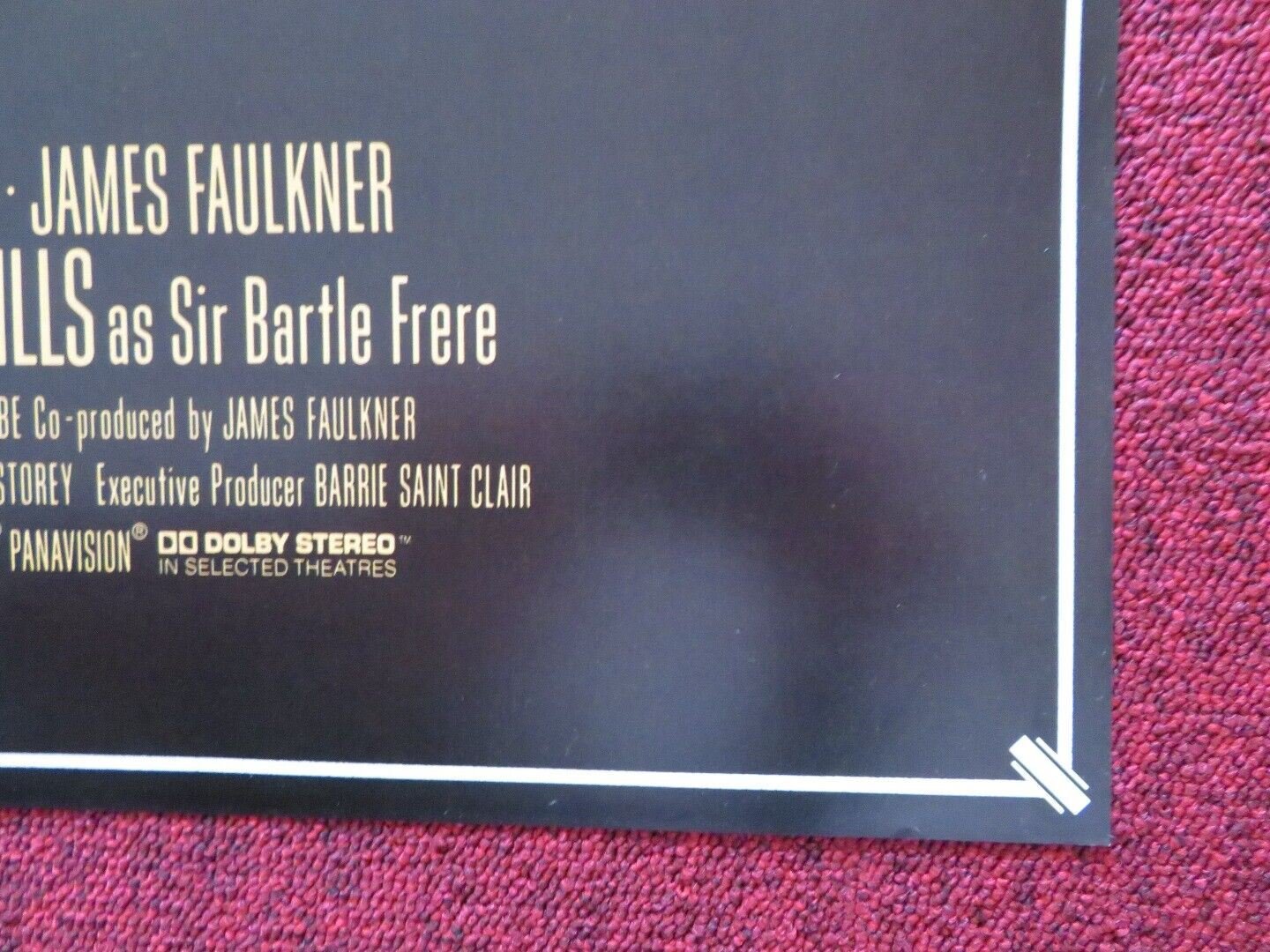 ZULU DAWN (38.5" X 25.5") FOLDED US ONE SHEET POSTER BURT LANCASTER 1979 Movie posters